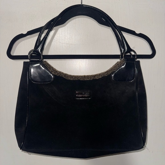 Stuart Weitzman Black and Tan Hobo Bag - Picture 11 of 12